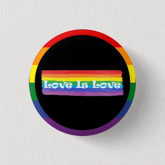 Liebe ist Liebe Button (Vorderseite)