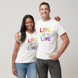 LIEBE IST LIEBE Farbenfrohe Regenbogenforelle T-Shirt