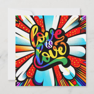 Liebe ist Liebe Feiertagskarte