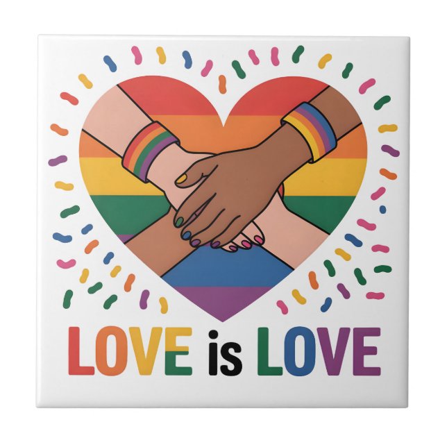Liebe ist Liebe Fliese (Vorderseite)