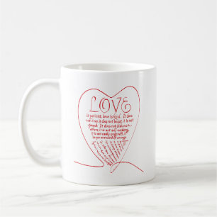 Liebe ist Liebe für Patient ist Kind Christliche B Kaffeetasse