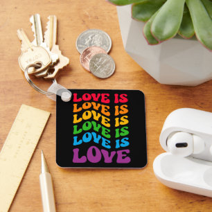 Liebe ist Liebe Gay LGBT Schlüsselanhänger