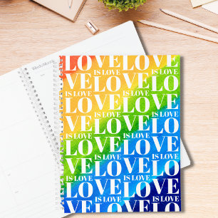 Liebe ist Liebe Gay Pride Rainbow Planer