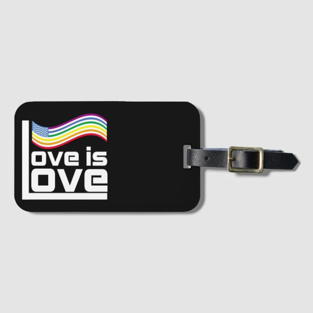 Liebe ist Liebe Gepäckanhänger (Vorderseite (Horizontal))