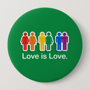 LIEBE IST LIEBE-GRÜN BUTTON