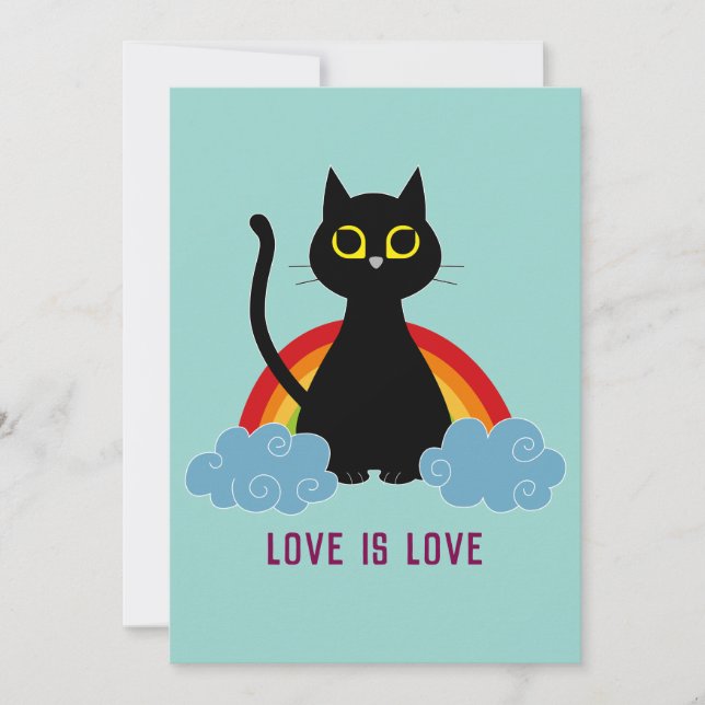 LIEBE IST LIEBE Grußkarte Feiertagskarte (Vorderseite)