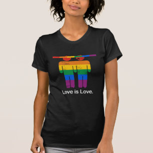 LIEBE IST LIEBE-HOMOSEXUELL-PAAR T-Shirt