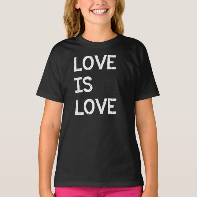 Liebe ist Liebe-homosexuelle T-Shirt (Vorderseite)
