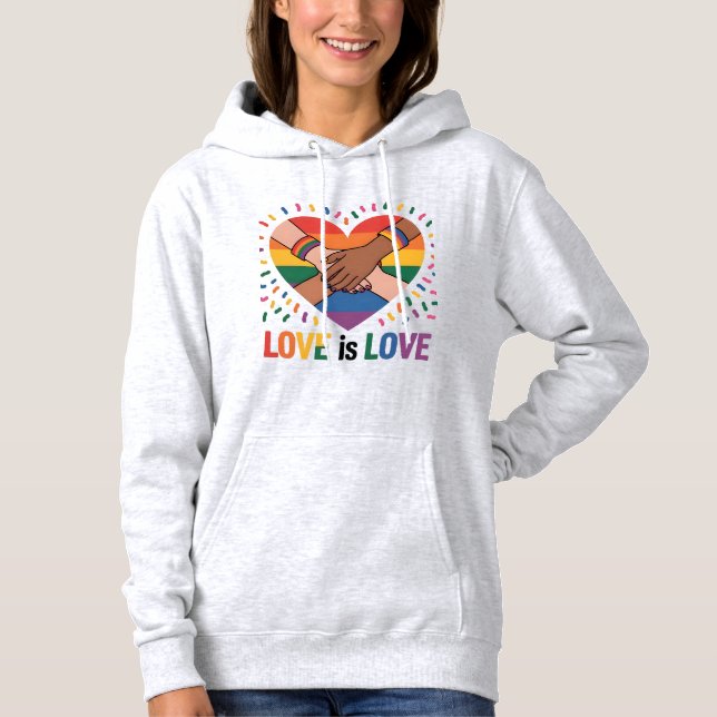 Liebe ist Liebe Hoodie (Vorderseite)