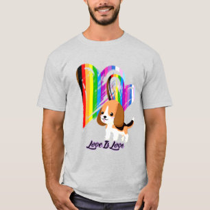 Liebe ist Liebe Hund - Besitzer von LGBTQ+ T-Shirt