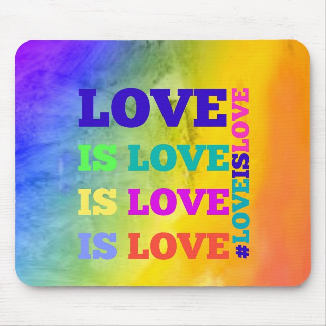 Liebe ist Liebe ist Liebe-Mausunterlage Mousepad (Vorne)