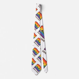 Liebe ist Liebe - Kawaii Rainbow Design Krawatte