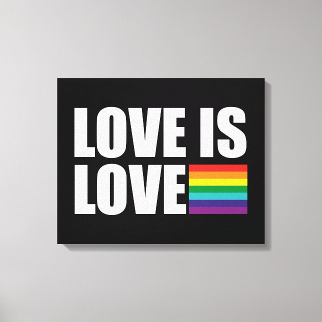 Liebe ist Liebe Leinwanddruck (Vorderseite)
