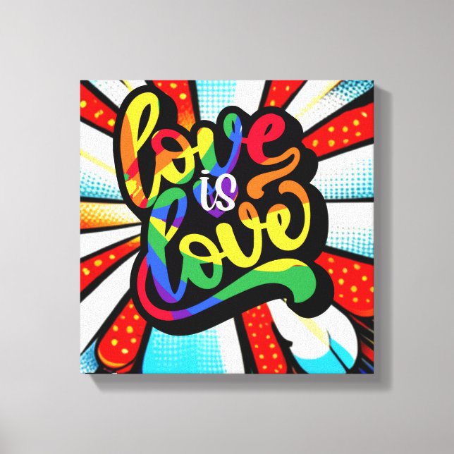 Liebe ist Liebe Leinwanddruck (Vorderseite)