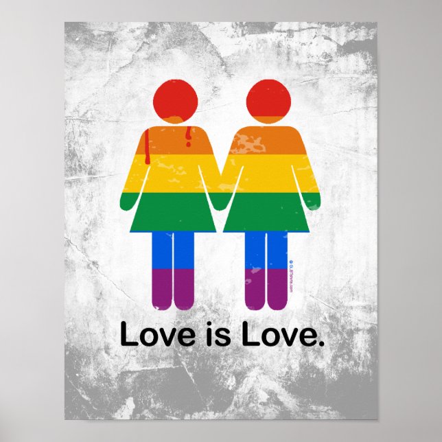 LIEBE IST LIEBE LESBIAN COUPLE POSTER (Vorne)