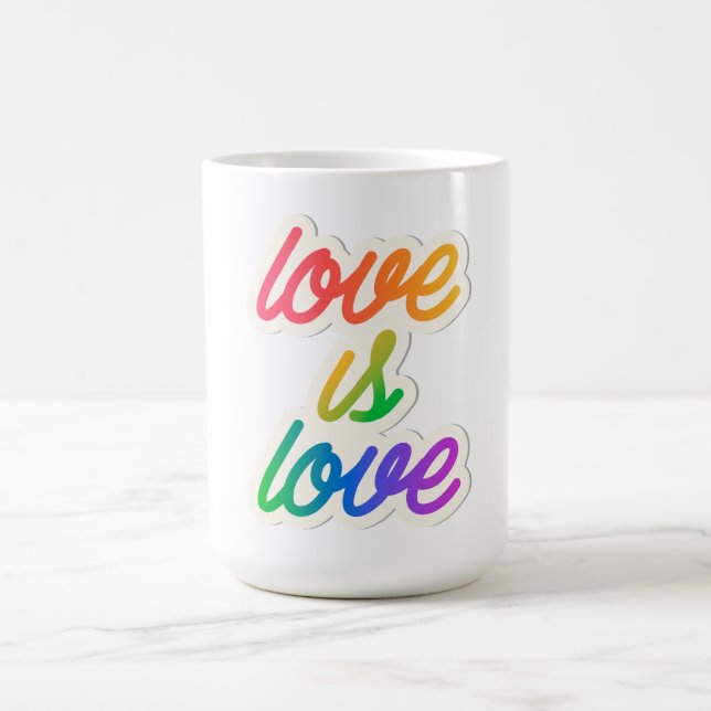 Liebe ist Liebe LGBT Kaffeetasse (Mittel)