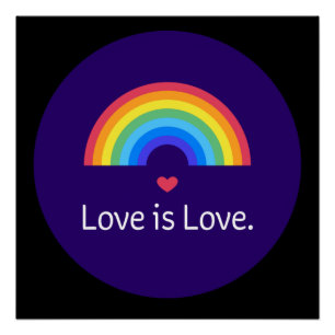 Liebe ist Liebe. LGBT+PRIDE. Que. Poster