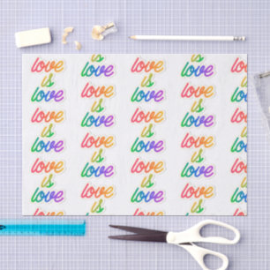 Liebe ist Liebe LGBT Seidenpapier
