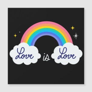 Liebe ist Liebe. LGBT+Stolz. Rainbow Car Magnet