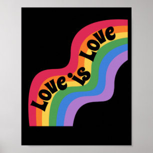 Liebe ist Liebe. LGBT+Stolz. Rainbow-Liebe. Poster