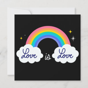 Liebe ist Liebe. LGBT+Stolz. Rainbow Poster