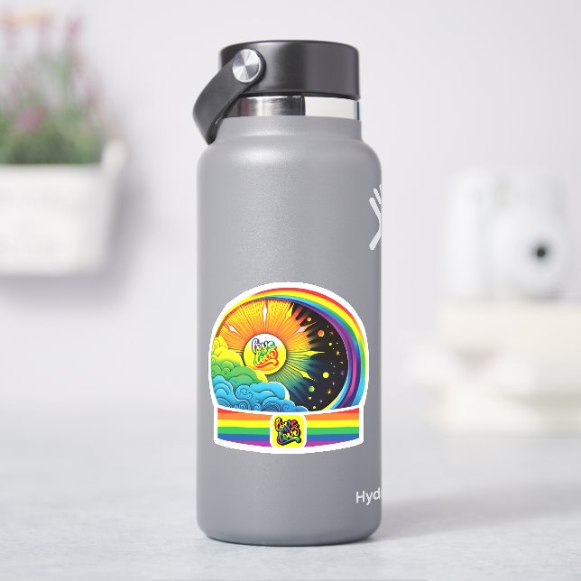Liebe ist Liebe LGBTQ Aufkleber (HydroFlask)