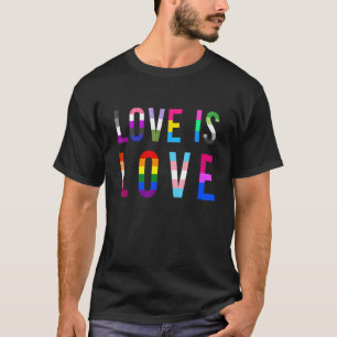 Liebe ist Liebe LGBTQ Schwul Lesbisch Bisexuell Qu T-Shirt