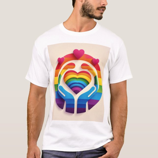 Liebe ist Liebe Logo T - Shirt (Vorderseite)