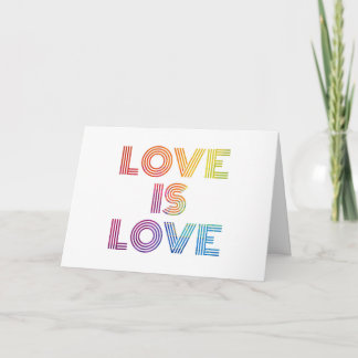 Liebe ist Liebe | Moderne Streifen Karte