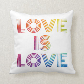 Liebe ist Liebe| Moderne Streifen Kissen