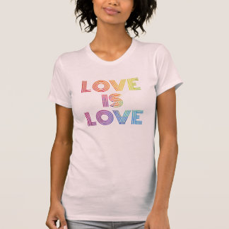 Liebe ist Liebe| Moderne Streifen T-Shirt