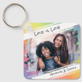 Liebe ist Liebe Moderner Regenbogen Fügen Sie Ihr  Schlüsselanhänger