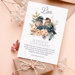 Liebe ist Liebe Patient ist Kind 1 Korinther 13:4- Karte