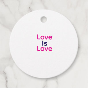 Liebe ist Liebe pink lila farbigen Stolz LGBTQ Gay Geschenkanhänger