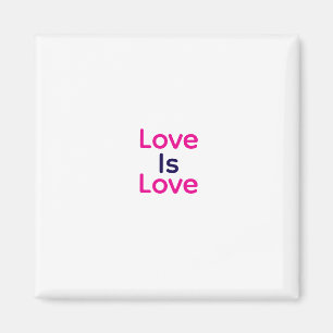 Liebe ist Liebe pink lila farbigen Stolz LGBTQ Gay Magnet