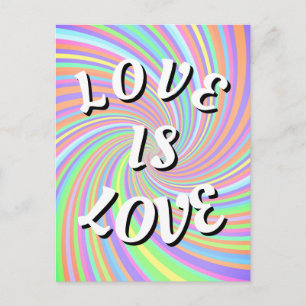Liebe ist Liebe Pride Postkarte