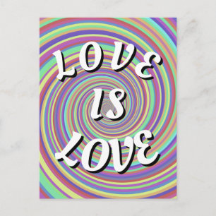 Liebe ist Liebe Pride Postkarte