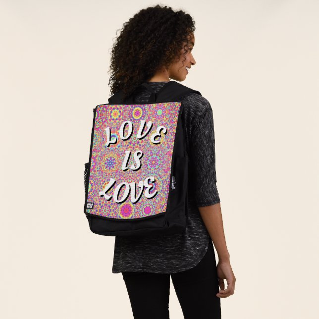 Liebe ist Liebe Pride-Rucksack Rucksack (Ausgewaschen)
