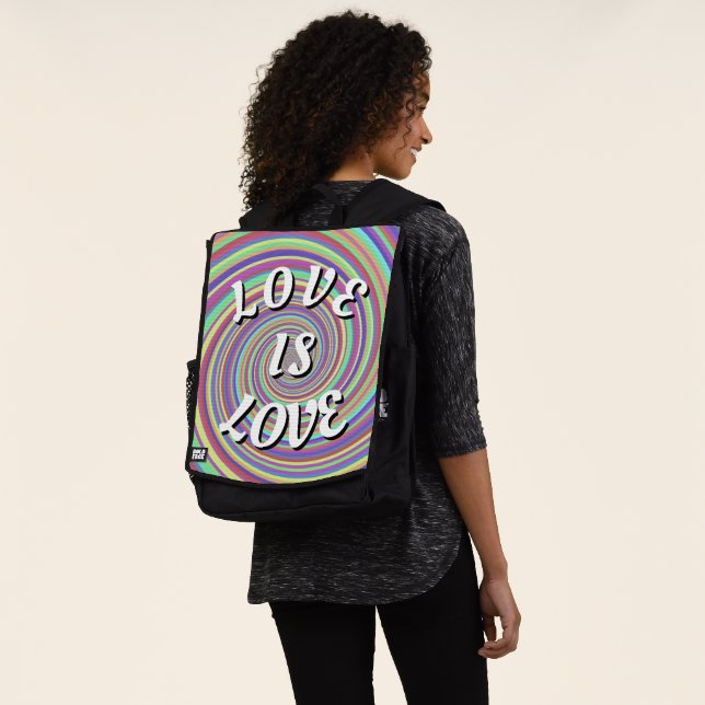 Liebe ist Liebe Pride-Rucksack Rucksack (Ausgewaschen)