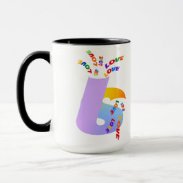 Liebe ist Liebe Pride-Typografie-Kunst Tasse