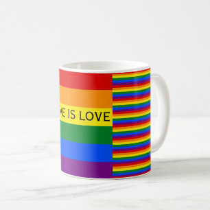 Liebe ist Liebe Rainbow Flag LGBT Gay Pride Tasse