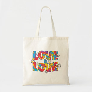 Liebe ist Liebe - Rainbow Floral LGBTQ Prix Tragetasche