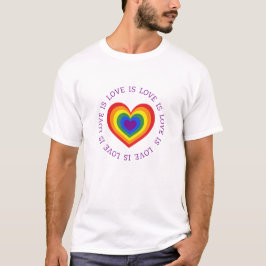 Liebe ist Liebe Rainbow Heart T-Shirt