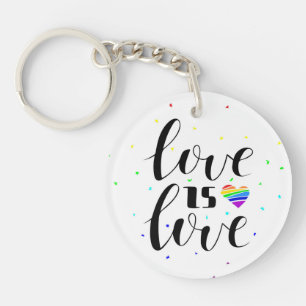 Liebe ist Liebe  Rainbow Hearts Schlüsselanhänger
