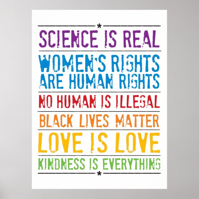 Liebe ist Liebe Rainbow Pride Poster (Vorne)