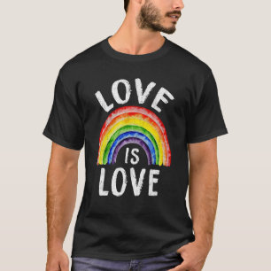 Liebe ist Liebe Regenbogen Sonnenblume schwul Lesb T-Shirt