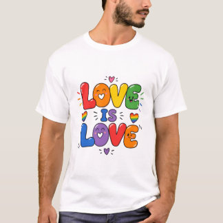 Liebe ist Liebe Regenbogen Stolz T-Shirt