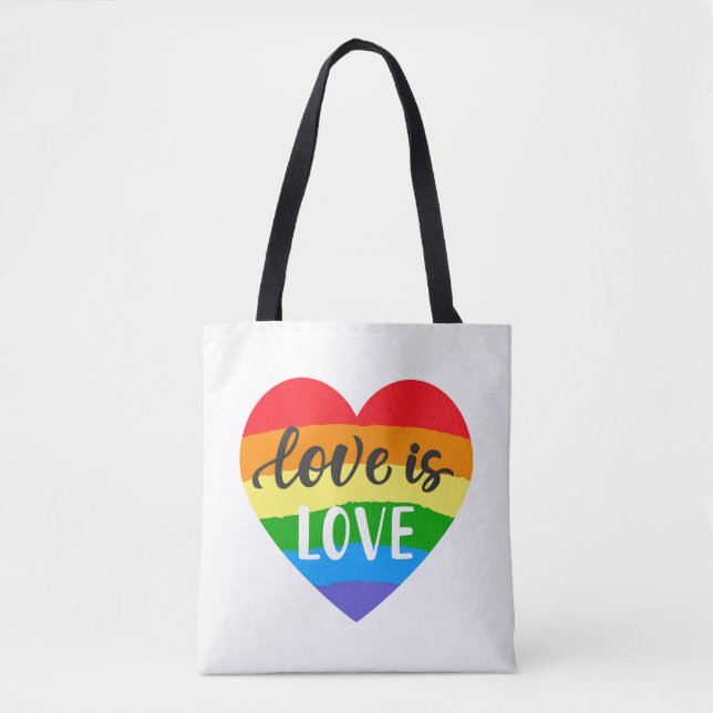 Liebe ist Liebe Regenbogenherz (Vorderseite)
