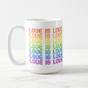 Liebe ist Liebe Retro Kaffeetasse