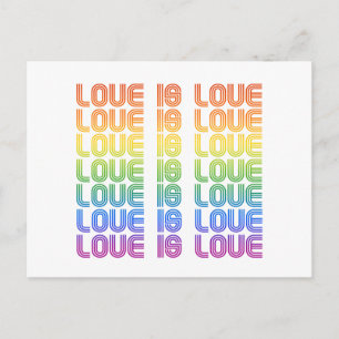 Liebe ist Liebe Retro Postkarte